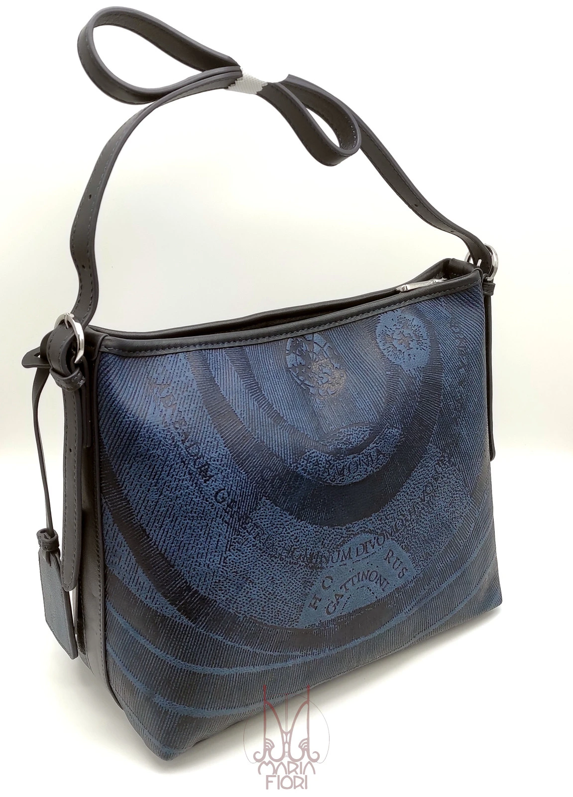 Gattinoni - Borsa Hobo Planetarium Engrave Blue - immagine 2