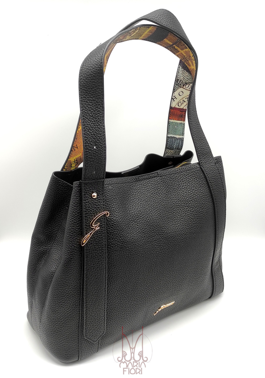 Gattinoni - Borsa Spalla Pelle Hellen Nero - immagine 2