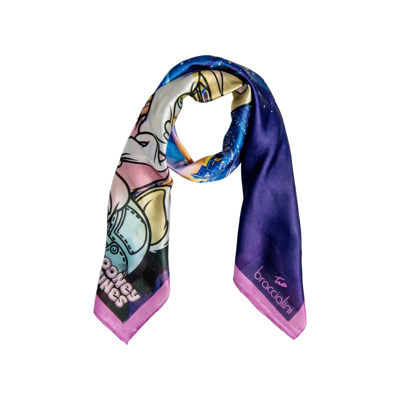 Braccialini Tua Foulard Looney Tunes 90x90