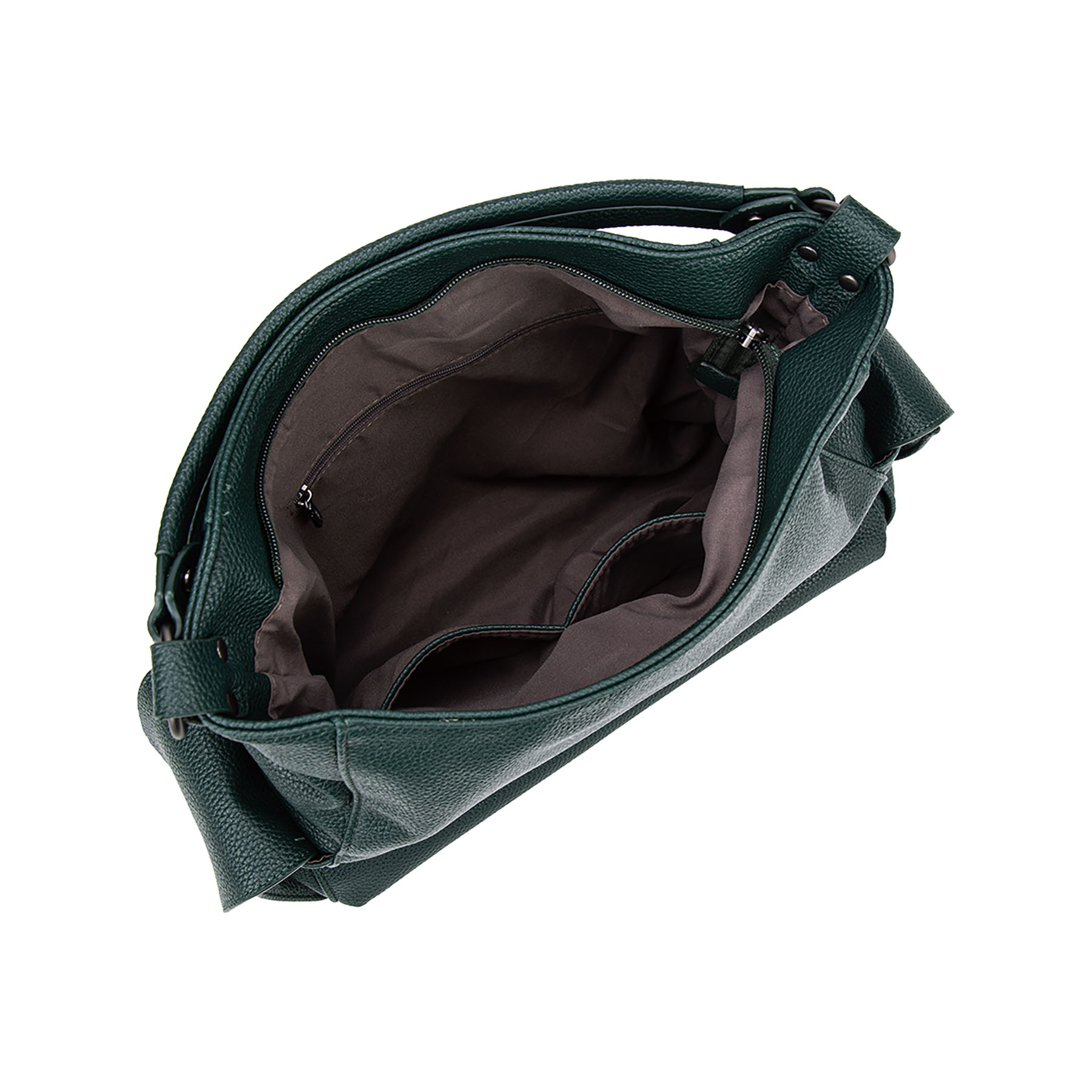 Diana&co Borsa a spalla c/tasche laterali - Verde - immagine 3