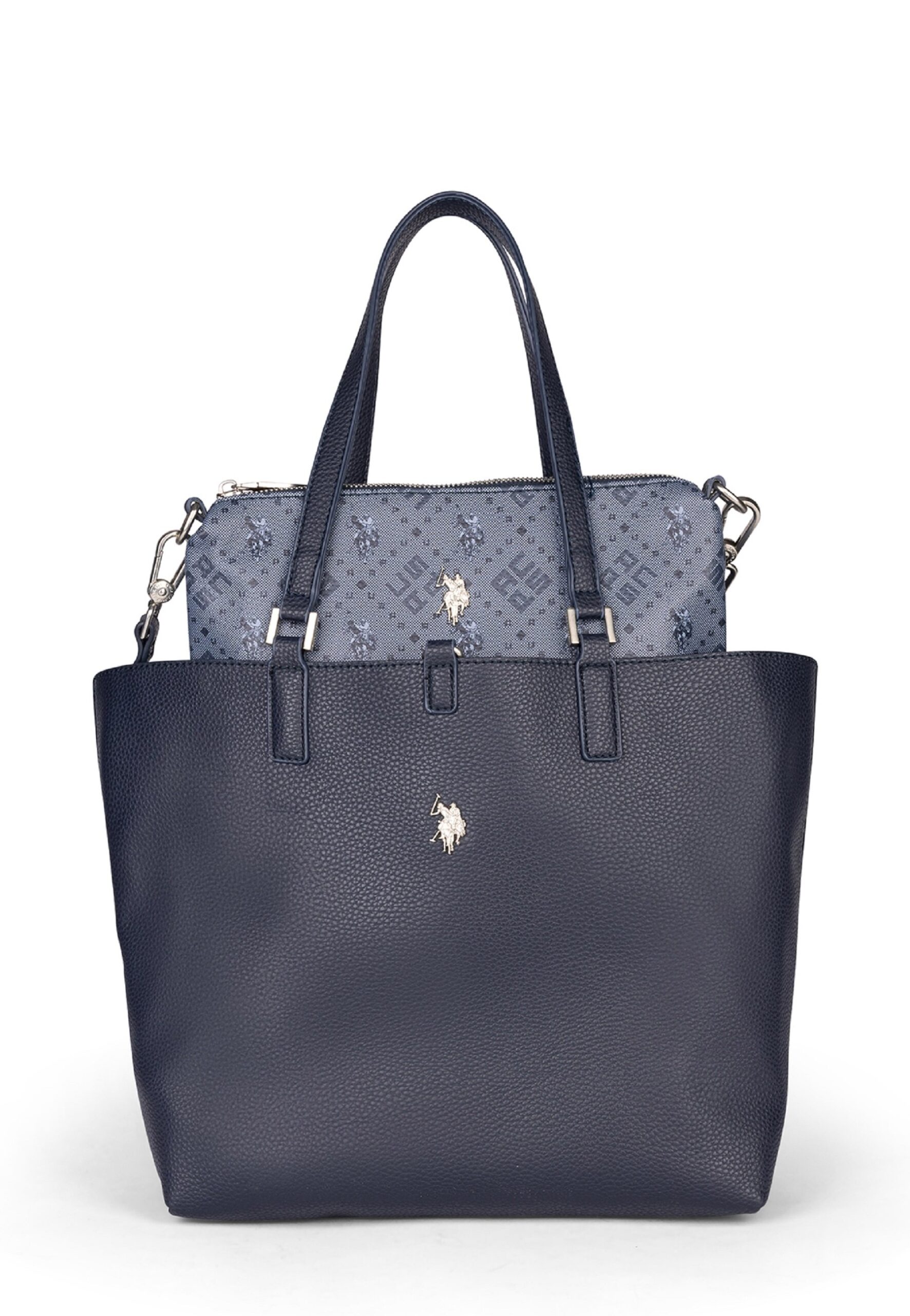 U.S. POLO Assn Borsa Shopping Malibu M Reversibile 3 in 1 - Navy Blu