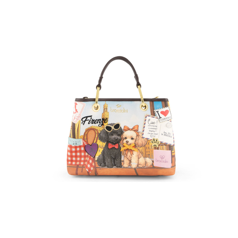 Braccialini Tua Borsa a mano Cartoline Firenze