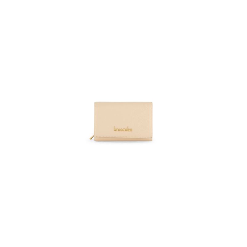 Braccialini Tua Portafoglio Medio in Pelle Basic Beige Cipria