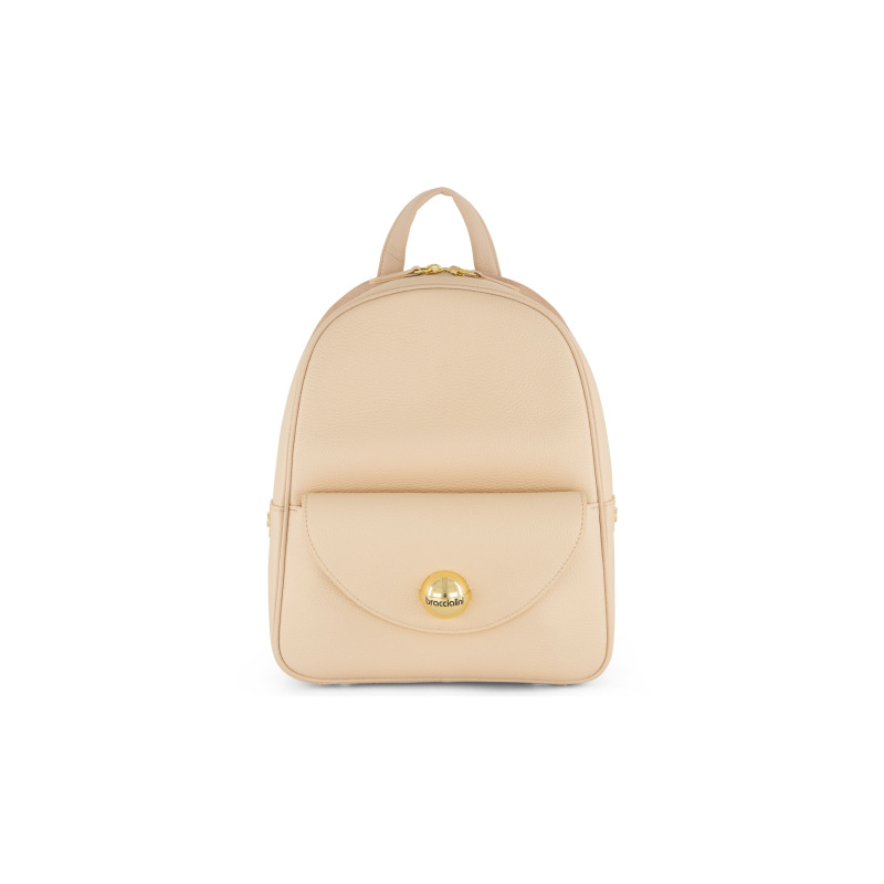 Braccialini Tua Zaino in pelle Ariel - Beige