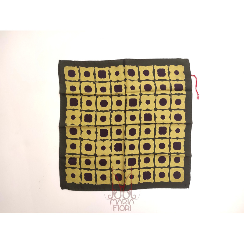 Barbieri - Foulard Seta Twill 53x53 - Verde Multi