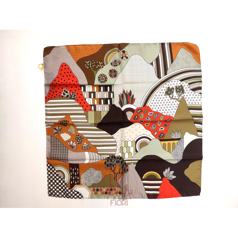 Barbieri Foulard Seta Twill 70x70 - Multicolor