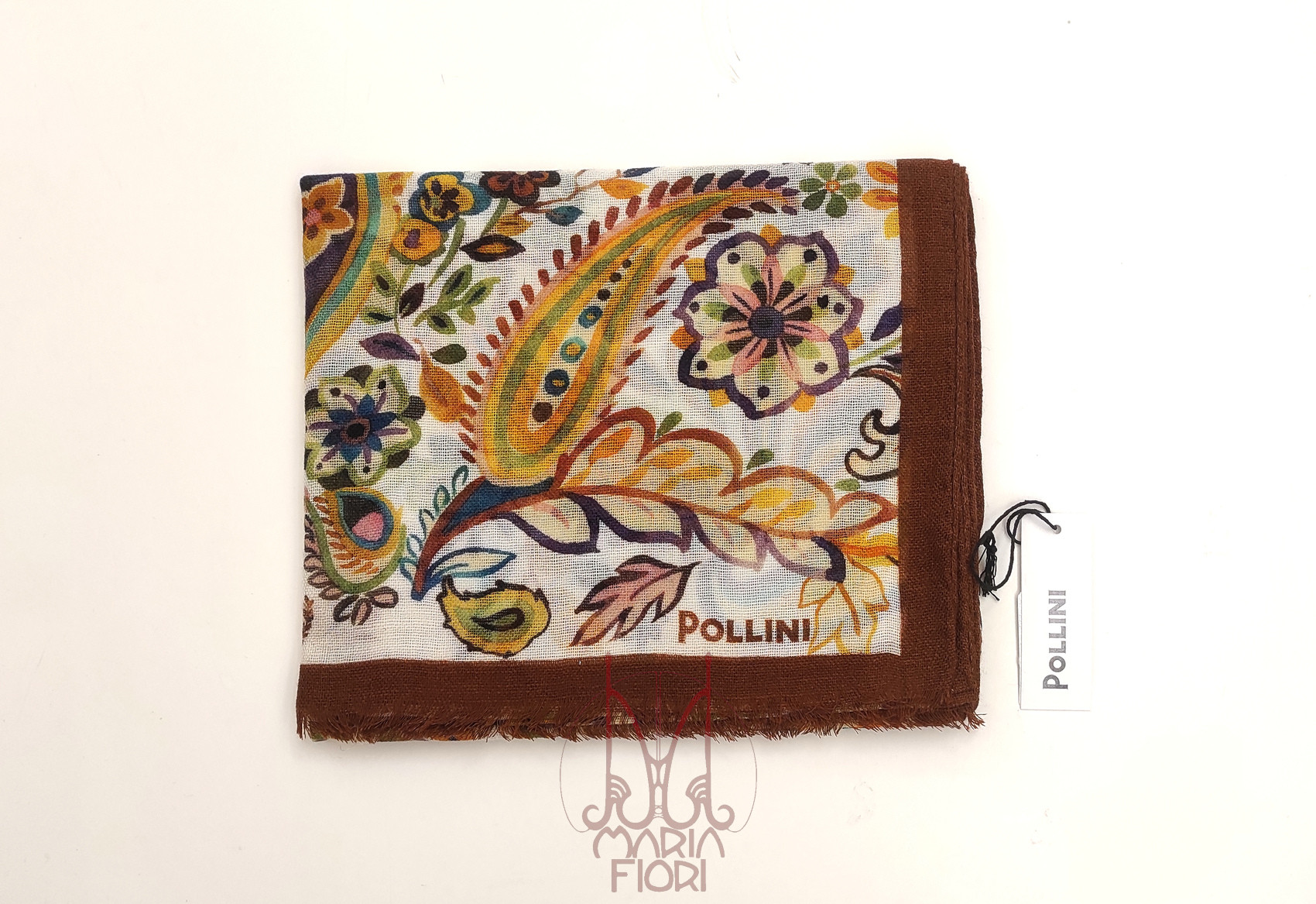 Pollini - Sciarpa Lana Maglia St. 55x190 - Marrone Multi - immagine 2