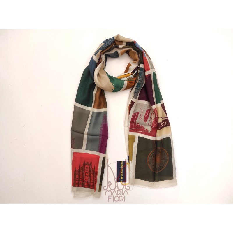 Barbieri - Stola Modal e Cashmere 60x200 - Beige Multi