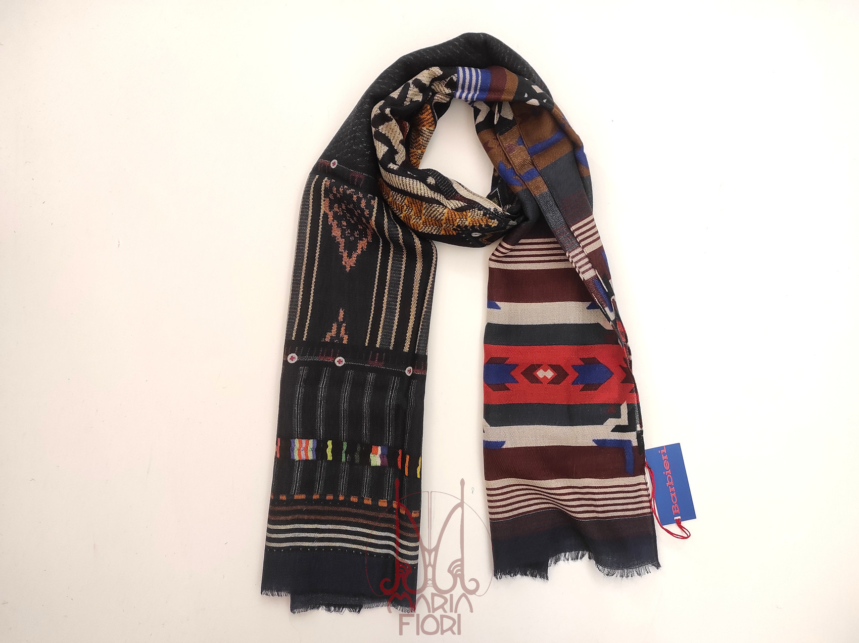 Barbieri - Sciarpa Lana Twill St. 55x190 - Multicolor