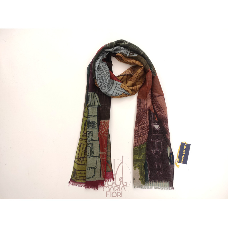 Barbieri - Sciarpa Lana Maglia St. 55x190 - Multicolor