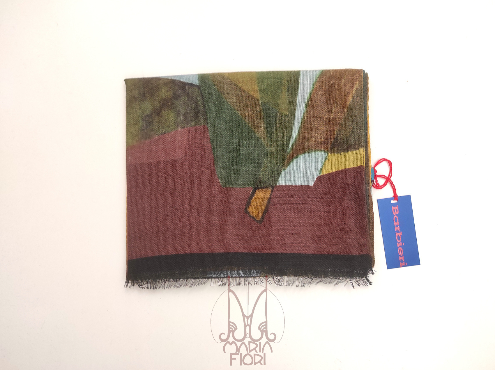 Barbieri - Sciarpa Lana Maglia St. 55x190 - Brown Multi - immagine 2
