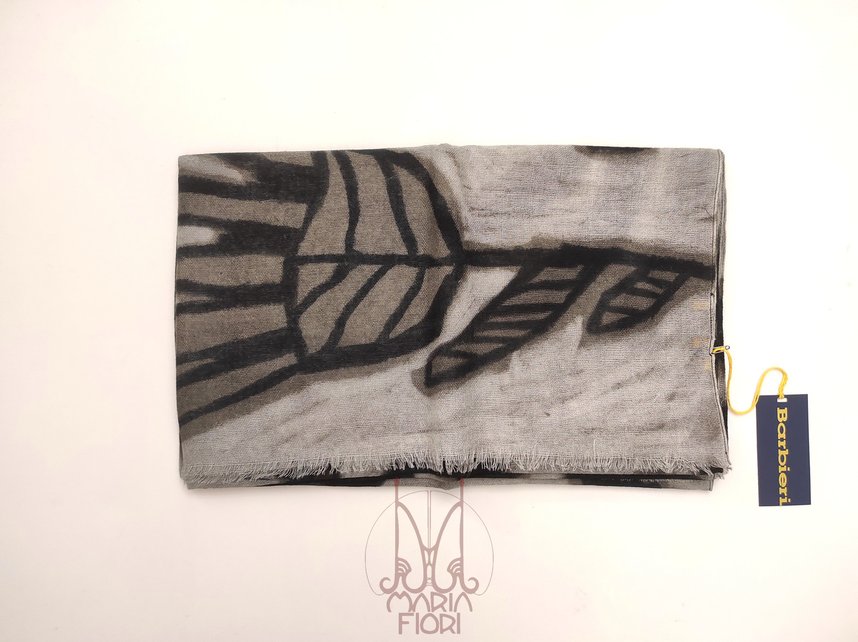 Barbieri - Stola Lana Maglia St. 85x200 - Grigio Multi - immagine 2