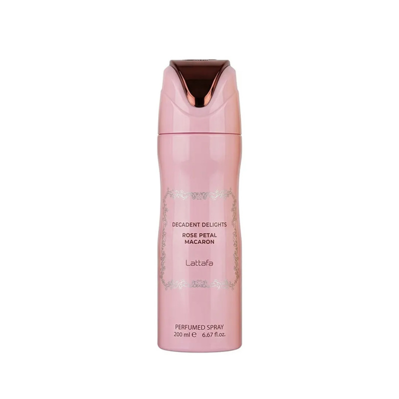 Lattafa Rose Petal Macaron Deodorante Body Spray 200ml