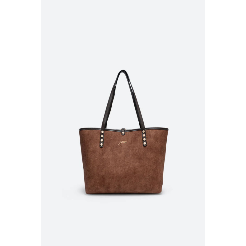 Gattinoni - Borsa a spalla Colette Reversible Marrone